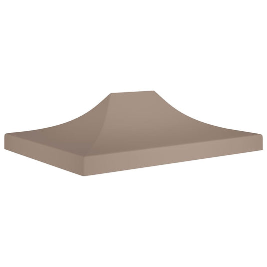 Berkfield Party Tent Roof 4.5x3 m Taupe 270 g/må_