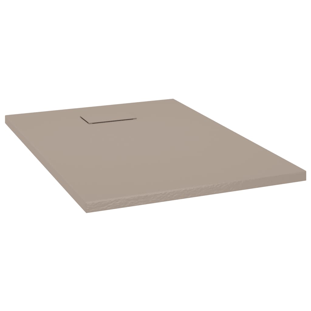 Berkfield Shower Base Tray SMC Brown 100x70 cm
