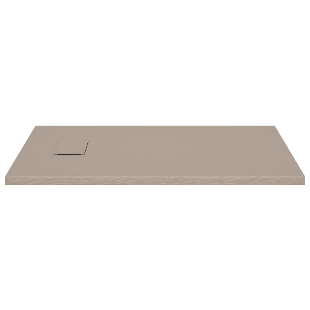 Berkfield Shower Base Tray SMC Brown 100x70 cm