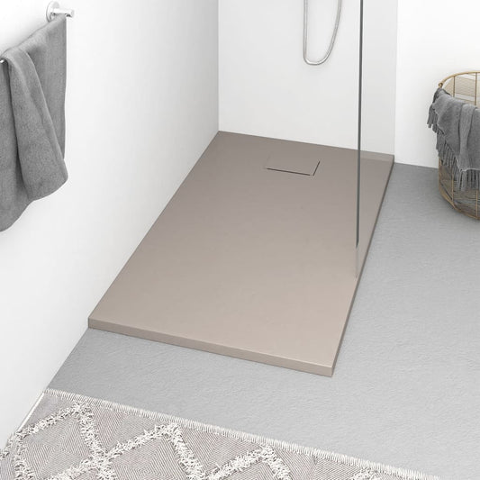 Berkfield Shower Base Tray SMC Brown 120x70 cm