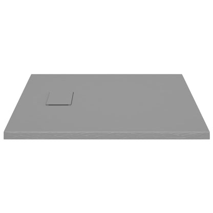 Berkfield Shower Base Tray SMC Grey 80x80 cm
