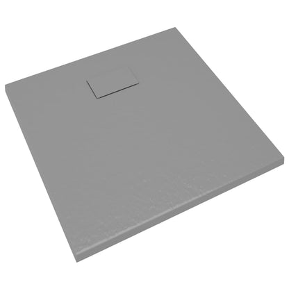 Berkfield Shower Base Tray SMC Grey 80x80 cm