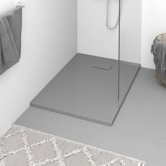 Berkfield Shower Base Tray SMC Grey 100x70 cm