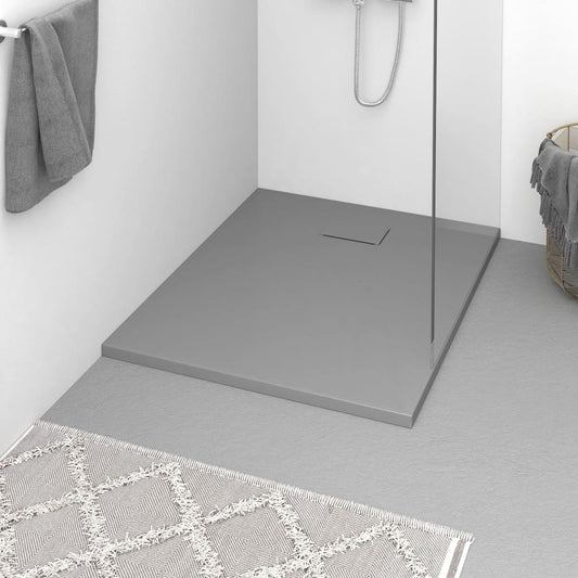 Berkfield Shower Base Tray SMC Grey 100x80 cm