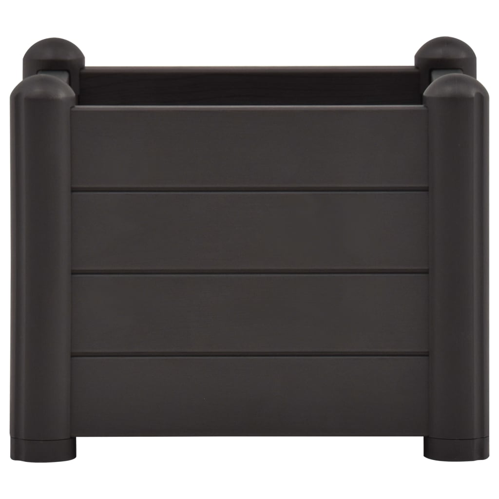 Berkfield Garden Raised Bed PP Anthracite 43x43x35 cm