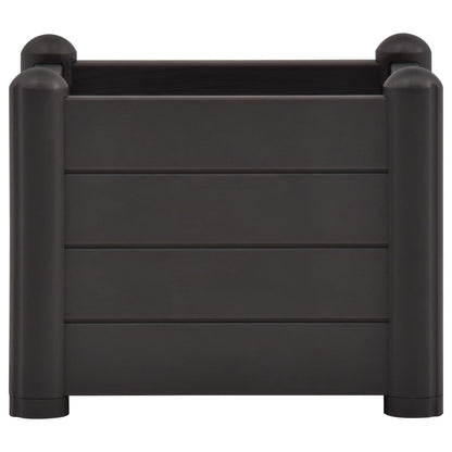 Berkfield Garden Raised Bed PP Anthracite 43x43x35 cm