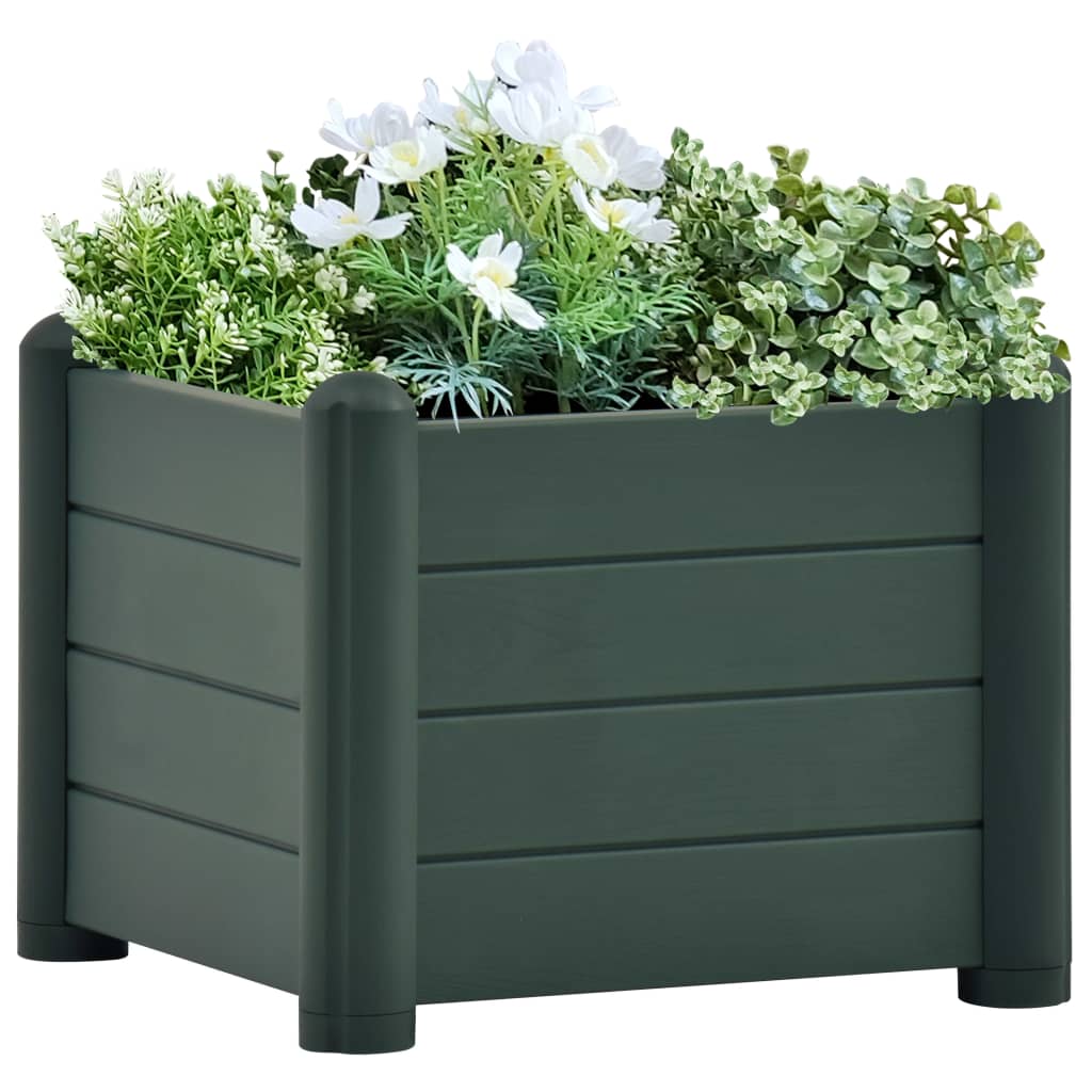 Berkfield Garden Raised Bed PP Green 43x43x35 cm