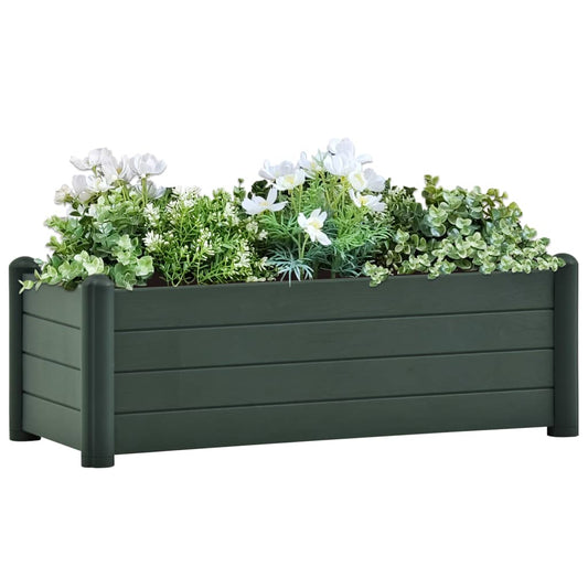 Berkfield Garden Raised Bed PP Green 100x43x35 cm