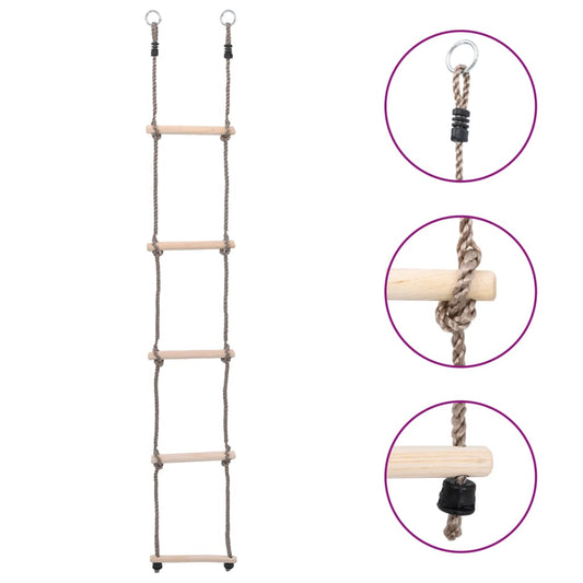 Berkfield 5-Step Ladder 210 cm Solid Pinewood