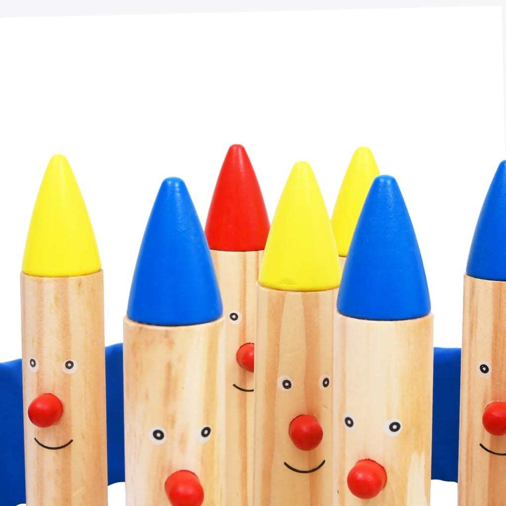 Berkfield Bowling Game Multicolour Solid Pinewood