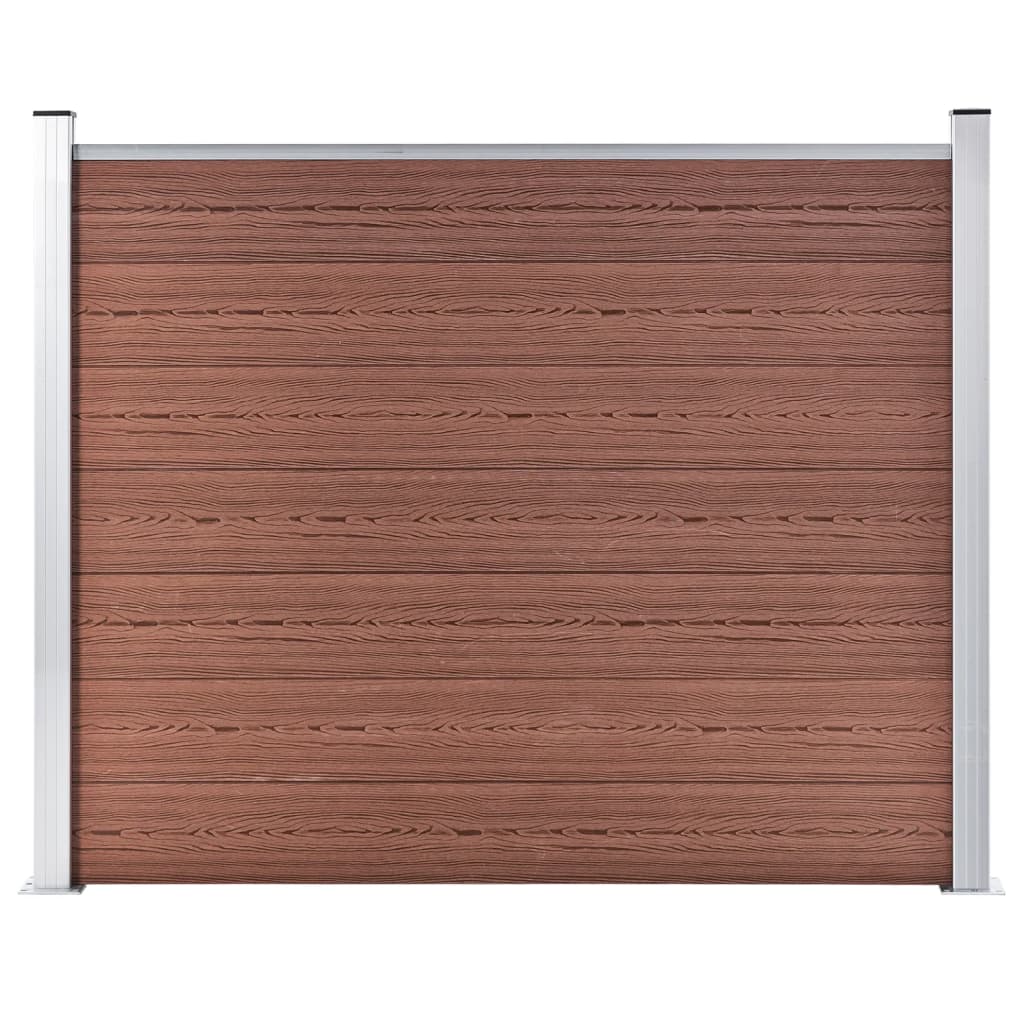 Berkfield Fence Panel WPC 180x146 cm Brown