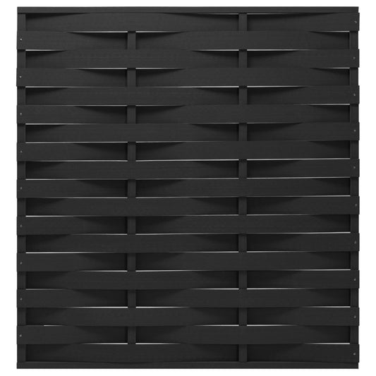 Berkfield Fence Panel WPC 170x180 cm Black