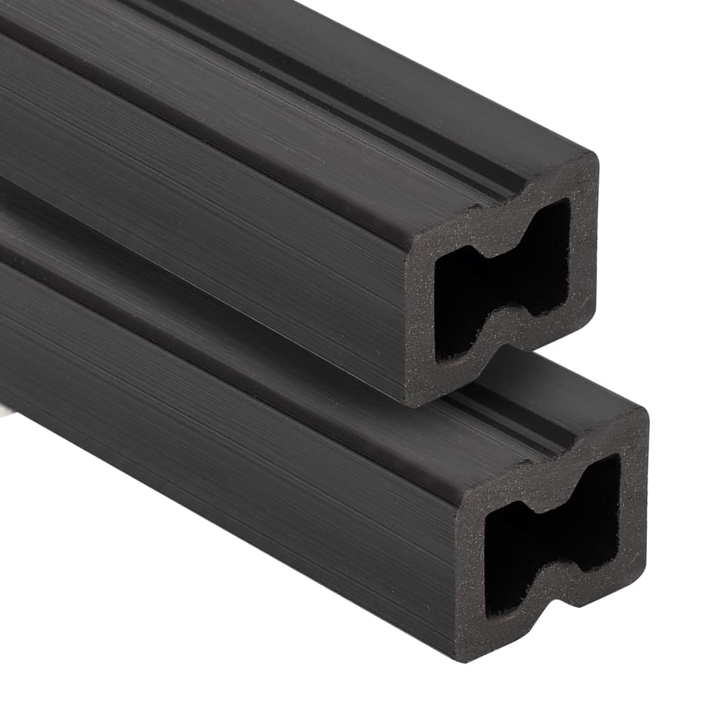 Berkfield Decking Joist 8 pcs Black 170x3x4 cm WPC