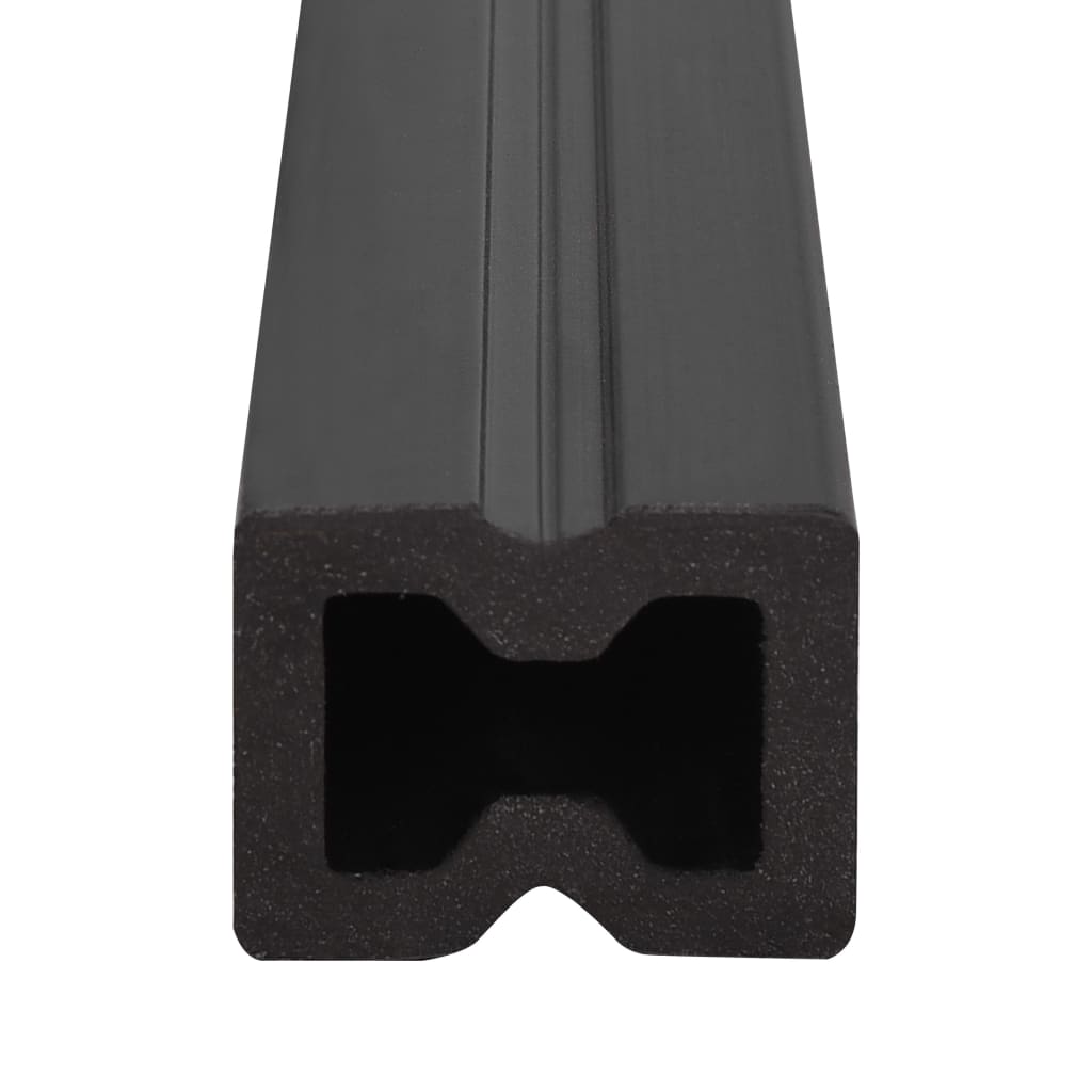 Berkfield Decking Joist 8 pcs Black 170x3x4 cm WPC