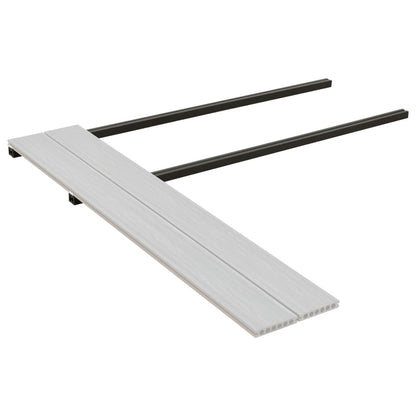 Berkfield Decking Joist 8 pcs Black 170x3x4 cm WPC