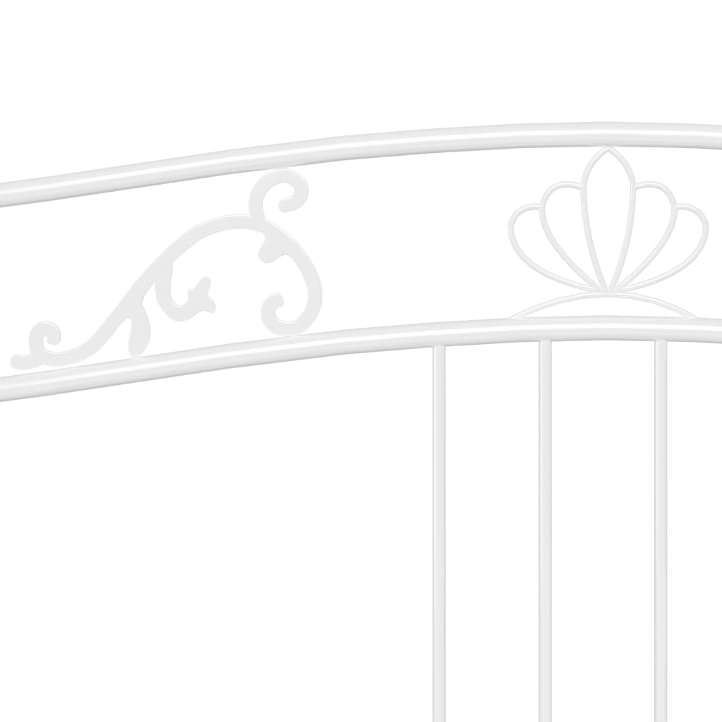 Berkfield Sofa Bed Frame White Metal 90x200 cm
