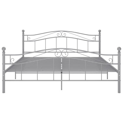 Berkfield Bed Frame Grey Metal 200x200 cm