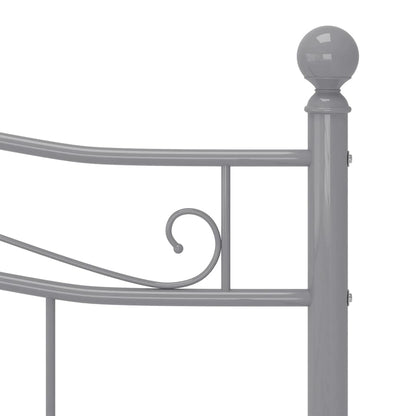 Berkfield Bed Frame Grey Metal 200x200 cm