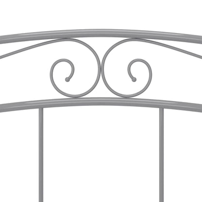 Berkfield Bed Frame Grey Metal 200x200 cm