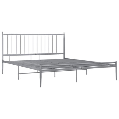 Berkfield Bed Frame Grey Metal 200x200 cm