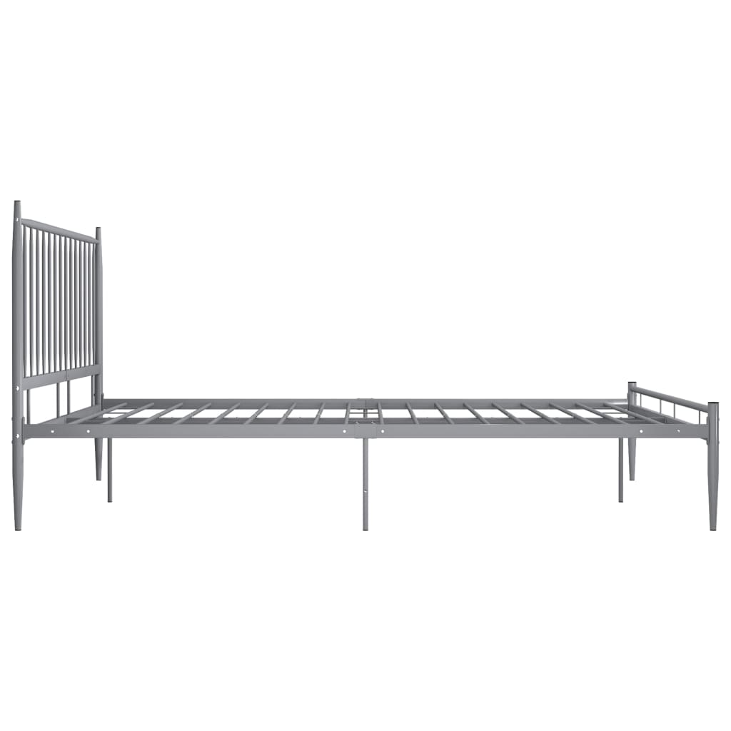 Berkfield Bed Frame Grey Metal 200x200 cm