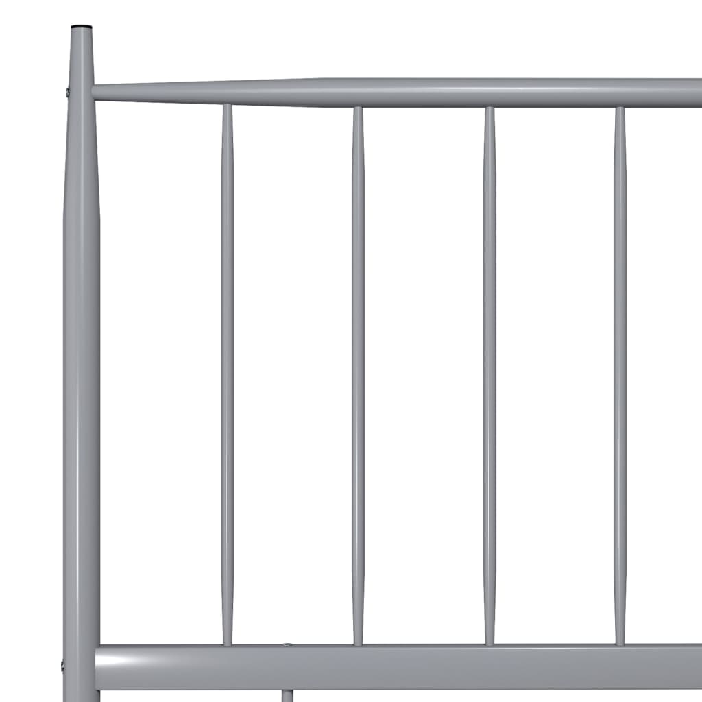 Berkfield Bed Frame Grey Metal 200x200 cm