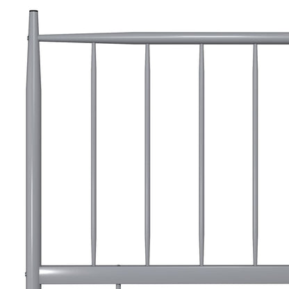 Berkfield Bed Frame Grey Metal 200x200 cm