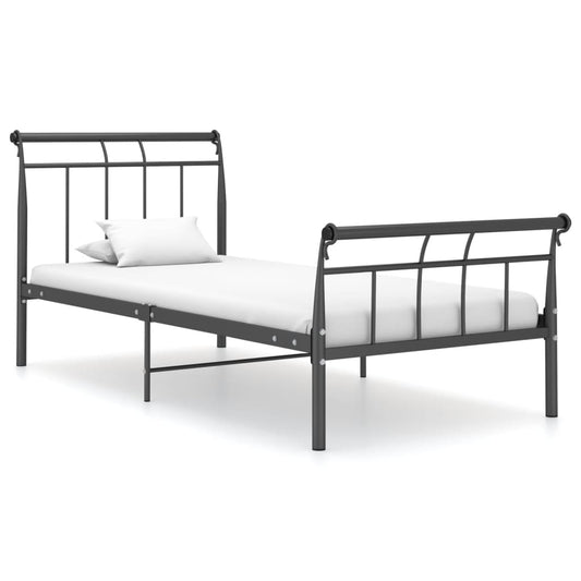 Berkfield Bed Frame Black Metal 90x200 cm