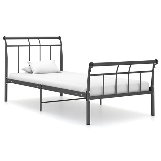 Berkfield Bed Frame Black Metal 100x200 cm