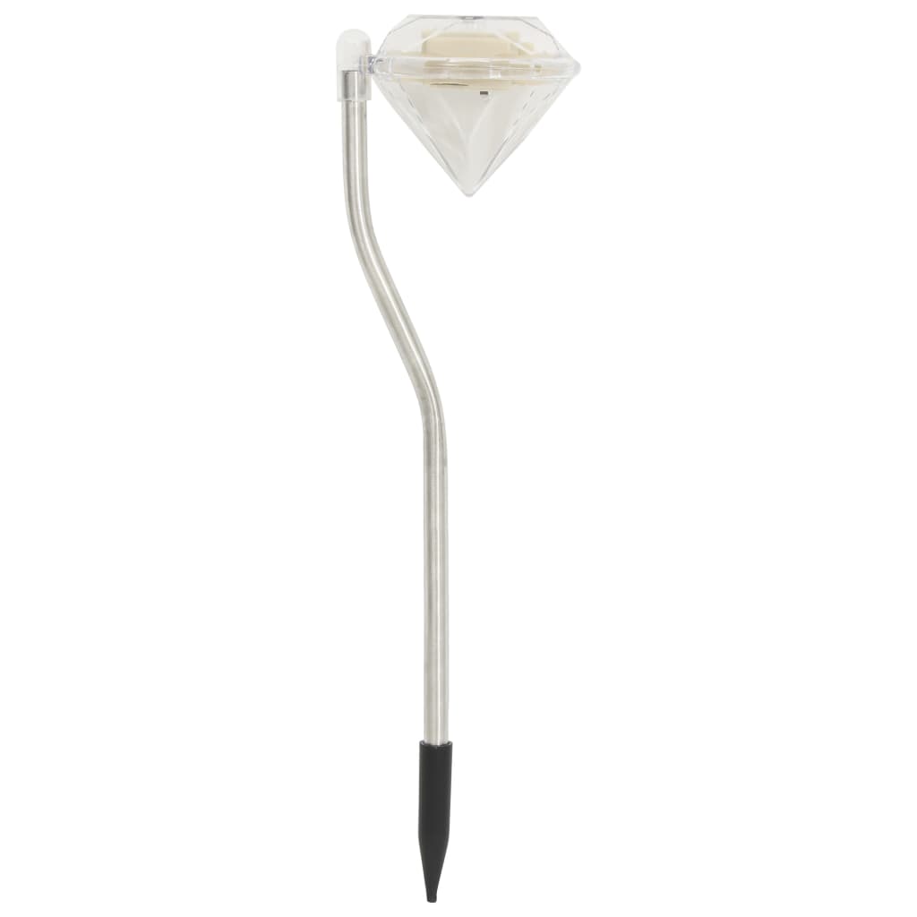 Berkfield Solar LED Garden Lights 6 pcs 9x7.8x29.5 cm