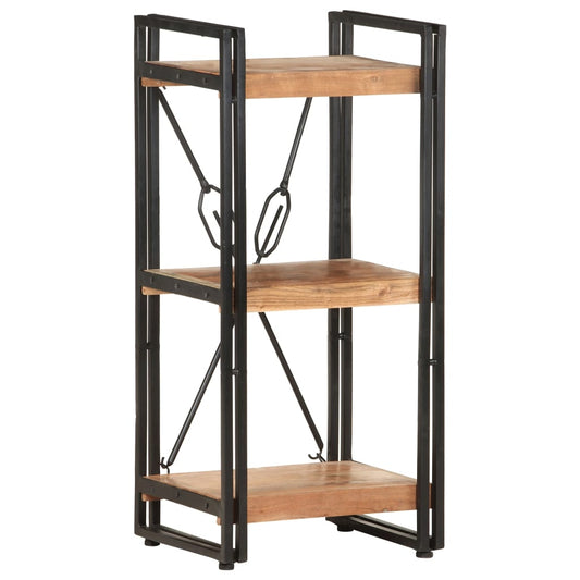 Berkfield 3-Tier Bookcase 40x30x80 cm Solid Acacia Wood