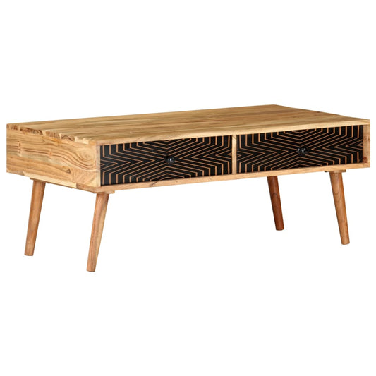 Berkfield Coffee Table 100x50x39 cm Solid Acacia Wood