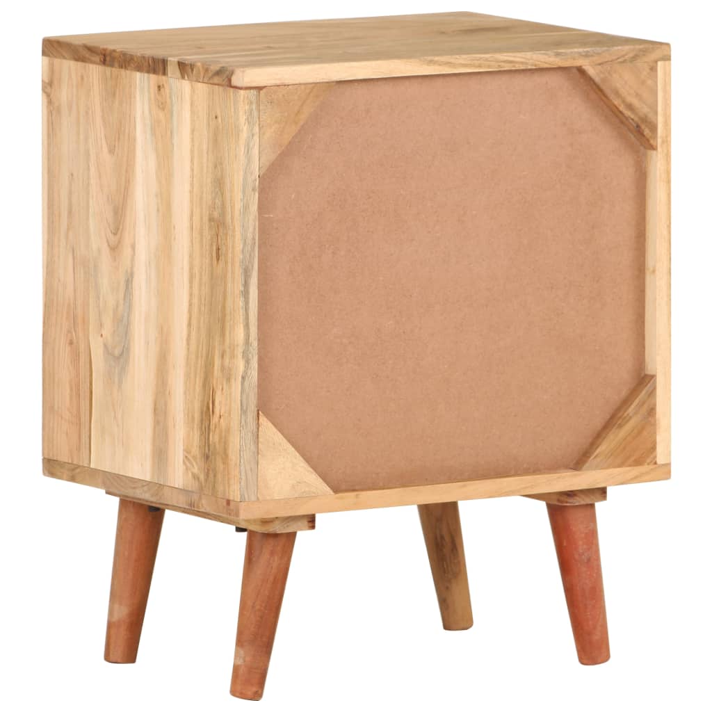 Berkfield Bedside Cabinet 40x30x50 cm Solid Acacia Wood
