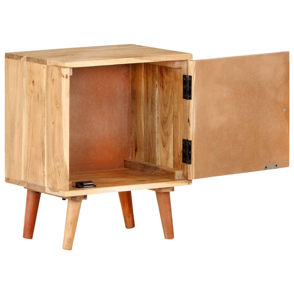 Berkfield Bedside Cabinet 40x30x50 cm Solid Acacia Wood