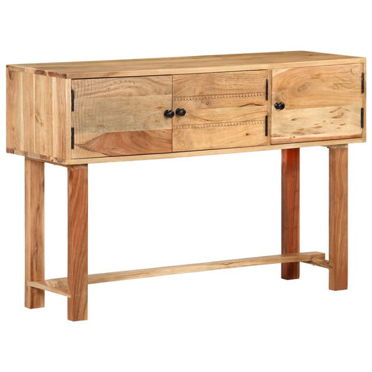 Berkfield Sideboard 115x35x75 cm Solid Acacia Wood