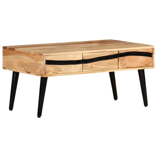 Berkfield Coffee Table 88x50x42 cm Solid Acacia Wood