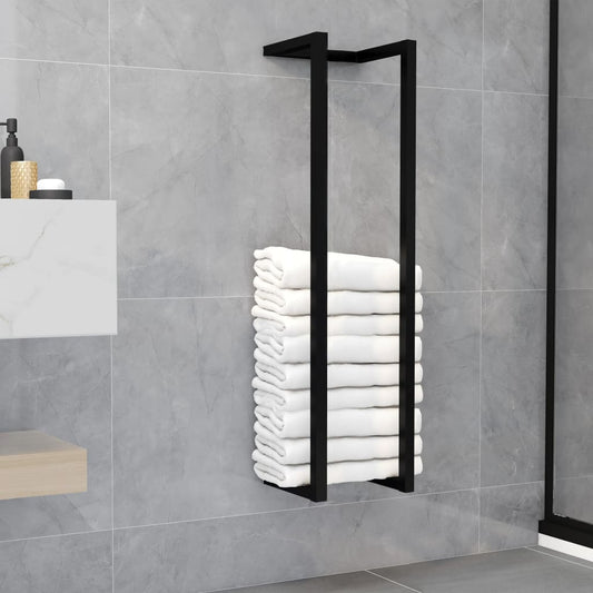 Berkfield Towel Rack Black 25x20x95 cm Iron