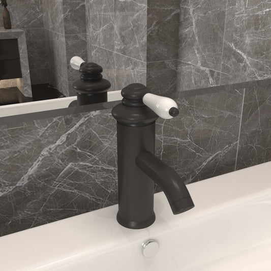 Berkfield Bathroom Basin Faucet Grey 130x180 mm
