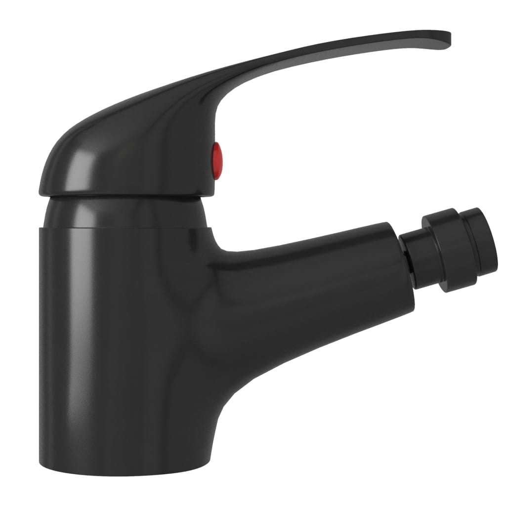 Berkfield Bathroom Bidet Mixer Tap Black 13x12 cm