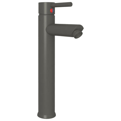 Berkfield Bathroom Mixer Tap Grey 12x30 cm