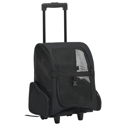 Berkfield Foldable Multipurpose Pet Trolley Black