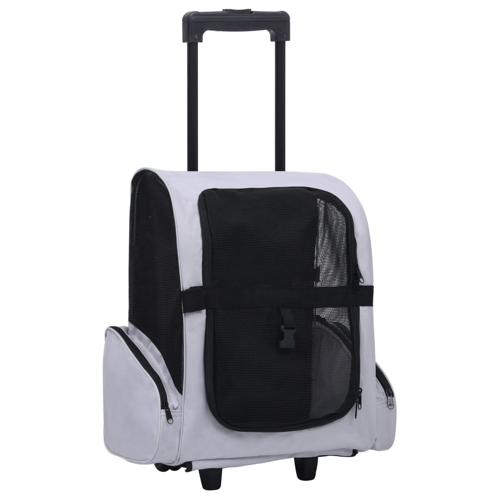 Berkfield Foldable Multipurpose Pet Trolley Grey