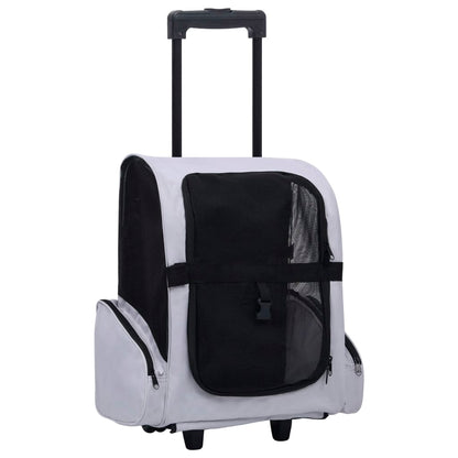 Berkfield Foldable Multipurpose Pet Trolley Grey