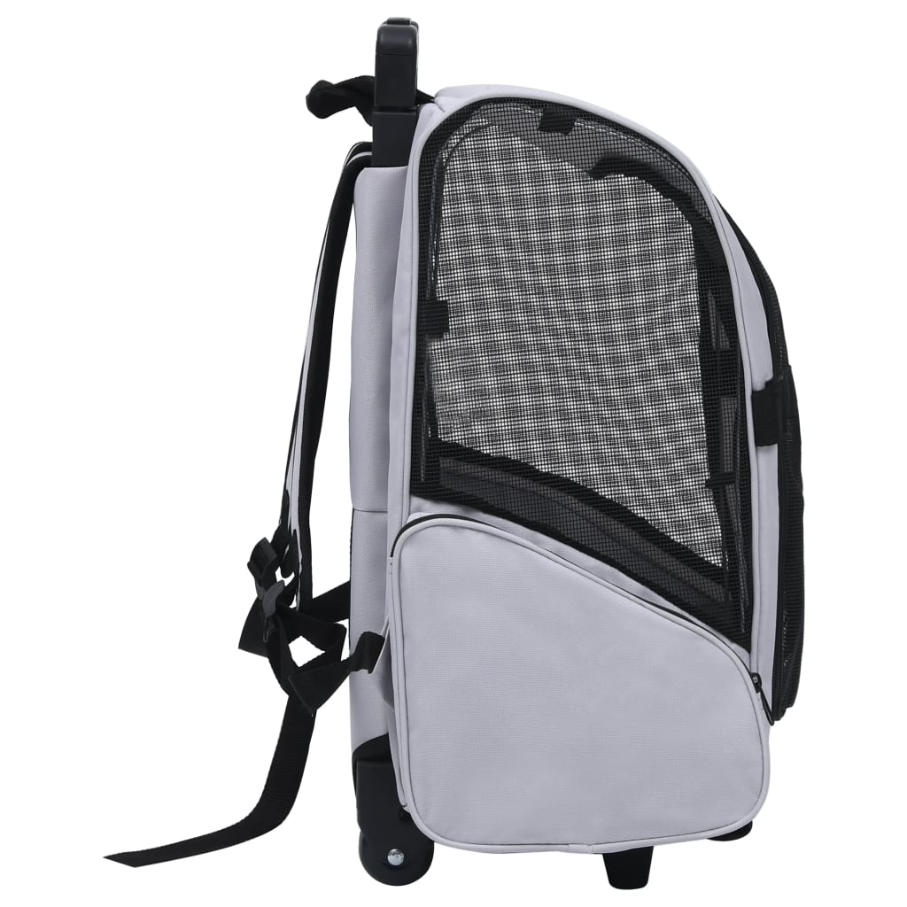 Berkfield Foldable Multipurpose Pet Trolley Grey