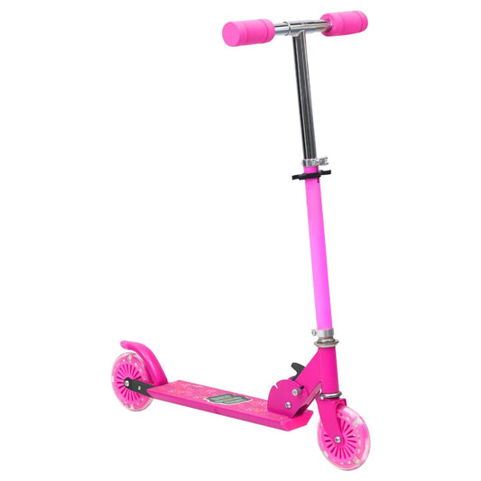 Berkfield 2-Wheel Children Scooter with Adjustable Aluminium Handlebar Pink