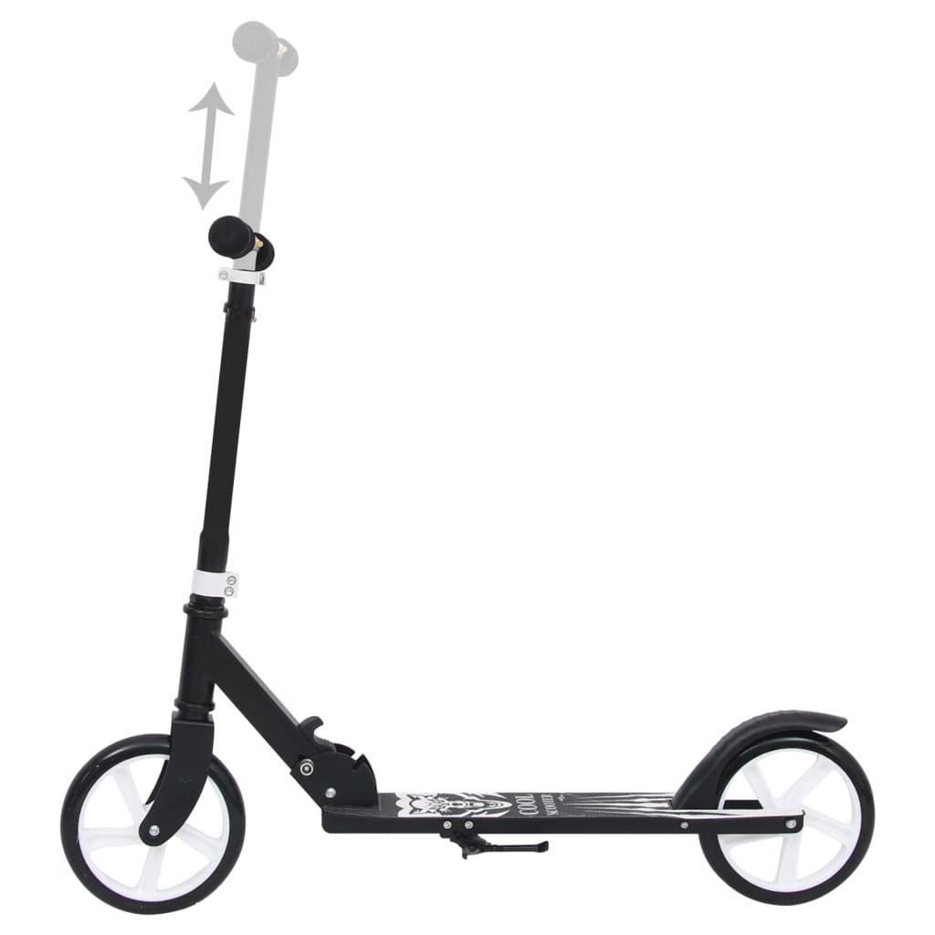 Berkfield 2-Wheel Children Scooter with Adjustable Handlebar Black