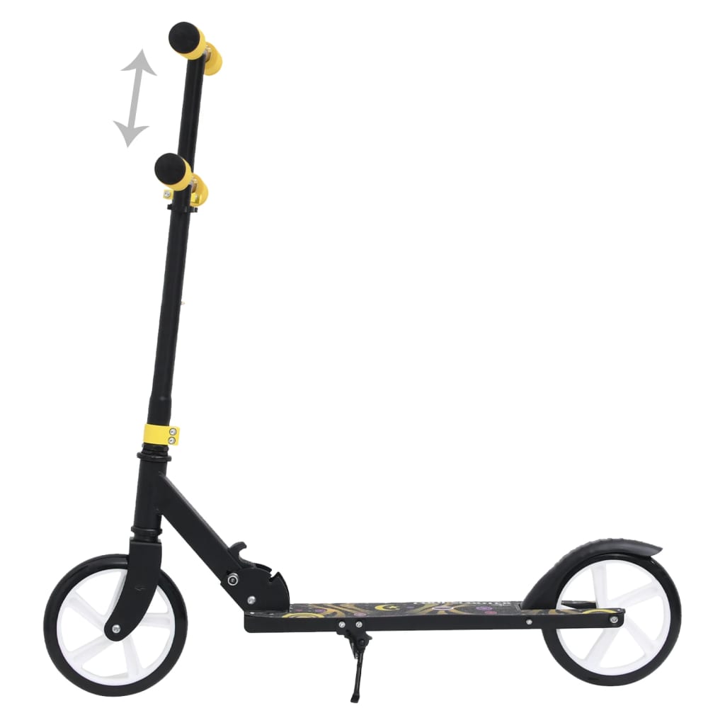 Berkfield 2-Wheel Children Scooter with Adjustable Handlebar Yellow