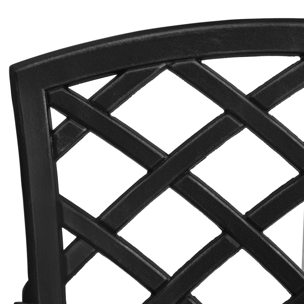 Berkfield Garden Chairs 4 pcs Cast Aluminium Black