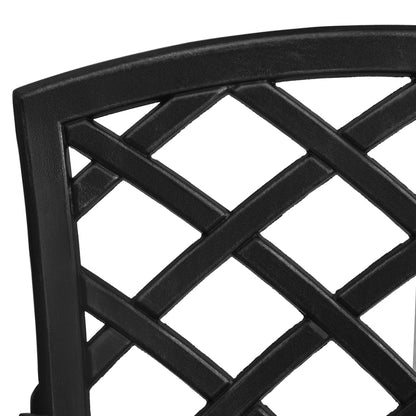 Berkfield Garden Chairs 4 pcs Cast Aluminium Black