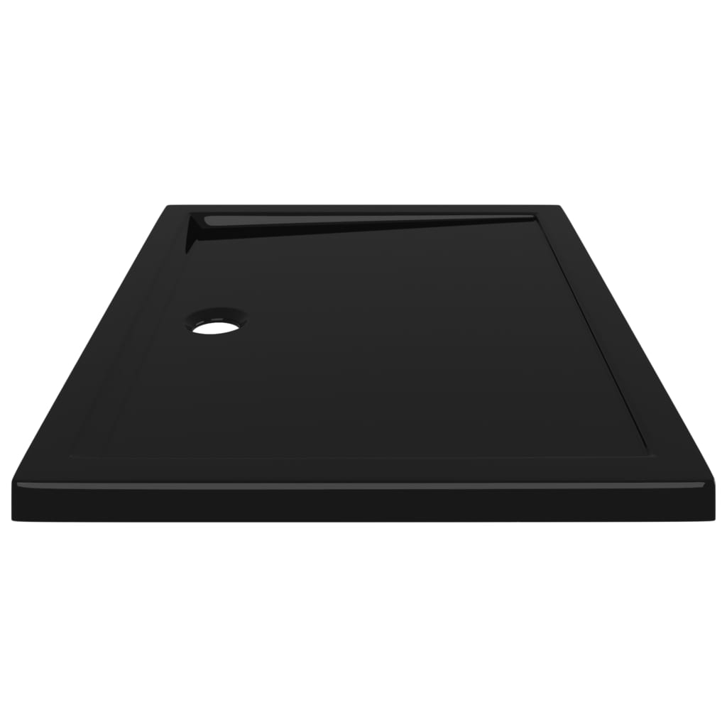 Berkfield Rectangular ABS Shower Base Tray Black 70x90 cm